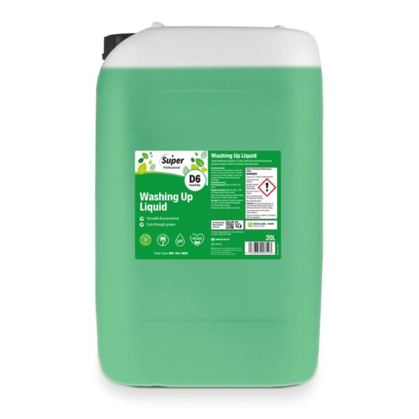D6 Green Detergent Washing Up Liquid (20L)