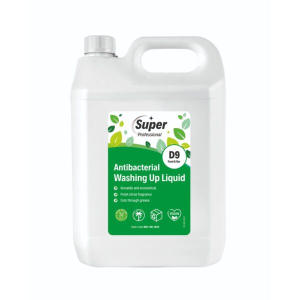 D9 Antibacterial Detergent Washing Up Liquid (5L)
