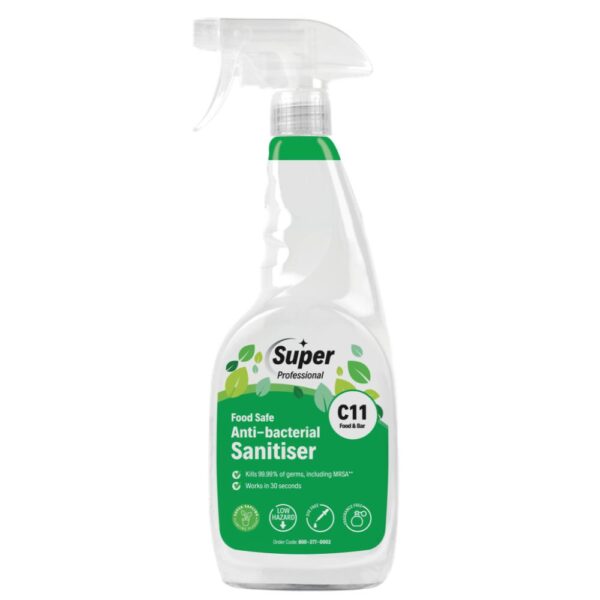 C11 Food Safe Anti-Bacterial Sanitiser (750ml)