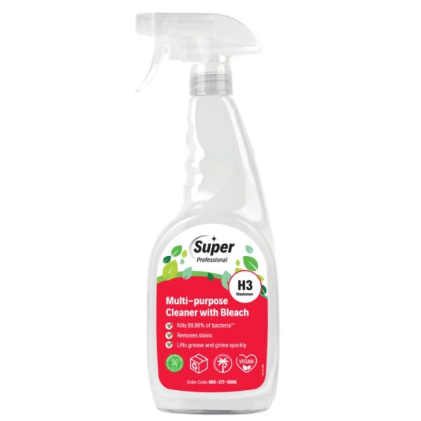 H3 Multi-Purpose Cleaner with Bleach (750ml)
