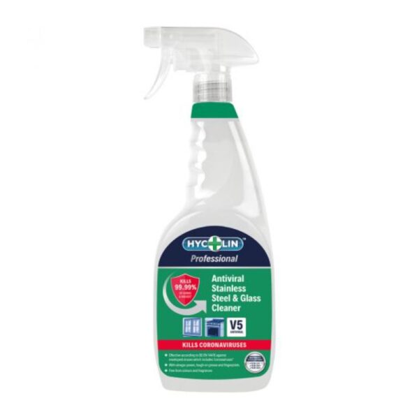 V5 Antiviral Stainless Steel & Glass Cleaner (750ml)